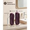 ProCase Electric Toothbrush Travel Case for Oral-B 1000/1500/5000/6000/7000/7500/9600 & iO 7/8/9/10, Philips Sonicare 1100/4100/5100/5300/6100, Water-Resistant Hard Case -L,Plum(Plum)