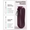ProCase Electric Toothbrush Travel Case for Oral-B 1000/1500/5000/6000/7000/7500/9600 & iO 7/8/9/10, Philips Sonicare 1100/4100/5100/5300/6100, Water-Resistant Hard Case -L,Plum(Plum)