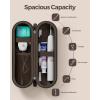 ProCase Electric Toothbrush Travel Case for Oral-B 1000/1500/5000/6000/7000/7500/9600 & iO 7/8/9/10, Philips Sonicare 1100/4100/5100/5300/6100, Water-Resistant Hard Case -L,Plum(Chocolate)