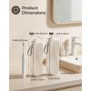 ProCase Electric Toothbrush Travel Case for Oral-B 1000/1500/5000/6000/7000/7500/9600 & iO 7/8/9/10, Philips Sonicare 1100/4100/5100/5300/6100, Water-Resistant Hard Case -L,Plum(Beige)