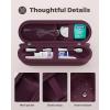 ProCase Electric Toothbrush Travel Case for Oral-B 1000/1500/5000/6000/7000/7500/9600 & iO 7/8/9/10, Philips Sonicare 1100/4100/5100/5300/6100, Water-Resistant Hard Case -L,Plum(Plum)