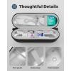 ProCase Electric Toothbrush Travel Case for Oral-B 1000/1500/5000/6000/7000/7500/9600 & iO 7/8/9/10, Philips Sonicare 1100/4100/5100/5300/6100, Water-Resistant Hard Case -L,Plum(Black)