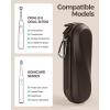 ProCase Electric Toothbrush Travel Case for Oral-B 1000/1500/5000/6000/7000/7500/9600 & iO 7/8/9/10, Philips Sonicare 1100/4100/5100/5300/6100, Water-Resistant Hard Case -L,Plum(Chocolate)