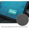 ProCase Electronic Organizer Cord Pouch, Travel Cable Charger Phone Accessories Bag Organizer Roll up Tech Carrying Case for USB Cables SD Memory Cards Earphone Flash Hard Drive –Black(Green)