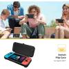 ProCase Flip Cover for Nintendo Switch Case with 2 Pack Tempered Glass Screen Protectors, Detachable Front Cover Protective Case for Nintendo Switch 2017 -Black