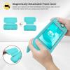 ProCase Flip Cover for Nintendo Switch Lite with 2 Pack Tempered Glass Screen Protectors, Slim Protective Case with Magnetically Detachable Front Cover for Nintendo Switch Lite 2019 -Blue(Turquoise)