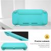 ProCase Flip Cover for Nintendo Switch Lite with 2 Pack Tempered Glass Screen Protectors, Slim Protective Case with Magnetically Detachable Front Cover for Nintendo Switch Lite 2019 -Blue(Turquoise)