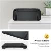 ProCase Flip Cover for Nintendo Switch OLED with 2 Pack Tempered Glass Screen Protectors, Slim Protective Case with Magnetically Detachable Front Cover for Nintendo Switch OLED 2021 -Black(Black)