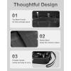 ProCase Hard 4K Digital Camera Case for VJIANGER, JGIPL, Duluvulu, Zostuic, Oiadek, Lecnippy, NIKICAM Camera Accessories, Protective Vlogging Travel Carrying Storage Bag with Shoulder Strap -Black(Black)