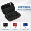 ProCase Hard Carrying Case Compatible for Samsung T7 / T7 Touch Portable SSD with Silicone Cover, Shockproof Storage Travel Organizer for T7 Touch Portable 500GB 1TB 2TB USB Solid State Drives -Red(Red)