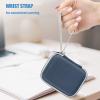 ProCase Hard Carrying Case Compatible for Samsung T7/ T7 Touch Portable SSD with 2 Cable Ties, Shockproof Travel Organizer for 500GB 1TB 2TB USB 3.2 External Solid State Drives Red(Navy)
