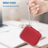 ProCase Hard Carrying Case Compatible for Samsung T7/ T7 Touch Portable SSD with 2 Cable Ties, Shockproof Travel Organizer for 500GB 1TB 2TB USB 3.2 External Solid State Drives Red(Red)
