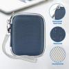 ProCase Hard Carrying Case Compatible for Samsung T7/ T7 Touch Portable SSD with 2 Cable Ties, Shockproof Travel Organizer for 500GB 1TB 2TB USB 3.2 External Solid State Drives Red(Navy)