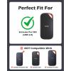ProCase Hard Carrying Case for 2025 SanDisk Extreme Pro Portable SSD with USB4 4TB 2TB, USB-C External Solid State Drive EVA Travel Storage Bag Protective Cover with 3 Card Slots -Black(Black)