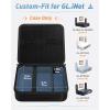 ProCase Hard Carrying Case for GL-BE3600 (Slate 7)/SFT1200 (Opal)/MT3000 (Beryl AX)/AXT1800/A1300 Glinet Travel Router, Portable Organizer Bag for WiFi Routers, Power Adapter and Accessories -Black