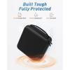 ProCase Hard Carrying Case for GL-BE3600 (Slate 7)/SFT1200 (Opal)/MT3000 (Beryl AX)/AXT1800/A1300 Glinet Travel Router, Portable Organizer Bag for WiFi Routers, Power Adapter and Accessories -Black