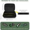 ProCase Hard Carrying Case for Monocular Telescope, Travel Storage Bag Compatible with Gosky 12×55/ Pankoo 12X50, 40X60/ Titan 12×55/ Viajero 12×50, Starscope Phone Tripod Accessories Holder -Black