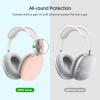 ProCase Hard Case for Apple AirPods Max, Travel Protective Carrying Case with Silicone Ear Cushion Covers, Shockproof EVA Shell with Soft Lining & Accessory Pocket – Green(Pink)