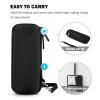 ProCase Hard Case for Electric Trimmer and Shaver, Travel Organizer Carrying Bag for QP2520 QP2530 QP2620 QP2630 -Black(Black)