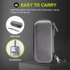 ProCase Hard Case for Electric Trimmer and Shaver, Travel Organizer Carrying Bag for QP2520 QP2530 QP2620 QP2630 -Black(Carbon)