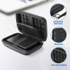 ProCase Hard Drive Case 2.5 Inch for Elements WD My Passport Canvio Basics Seagate Backup Plus Slim Expansion 1TB 2TB 3TB 4TB, Portable Carrying Case Holds 2 External Hard Drives -Navy(Black)