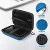 ProCase Hard Drive Case for Canvio Basics Western Digital WD Elements My Passport Seagate Portable Backup Plus Slim 1TB 2TB 3TB 4TB USB 3.0, 2.5”, Samsung T9 Portable External Hard Drive Case -Red(Navy)