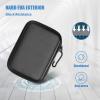 ProCase Hard Drive Case for Canvio Basics Western Digital WD Elements My Passport Seagate Portable Backup Plus Slim 1TB 2TB 3TB 4TB USB 3.0, 2.5”, Samsung T9 Portable External Hard Drive Case -Red(Black)