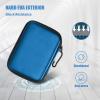 ProCase Hard Drive Case for Canvio Basics Western Digital WD Elements My Passport Seagate Portable Backup Plus Slim 1TB 2TB 3TB 4TB USB 3.0, 2.5”, Samsung T9 Portable External Hard Drive Case -Red(Navy)