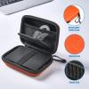 ProCase Hard Drive Case for Canvio Basics Western Digital WD Elements My Passport Seagate Portable Backup Plus Slim 1TB 2TB 3TB 4TB USB 3.0, 2.5”, Samsung T9 Portable External Hard Drive Case -Red(Orange)