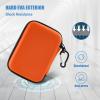 ProCase Hard Drive Case for Canvio Basics Western Digital WD Elements My Passport Seagate Portable Backup Plus Slim 1TB 2TB 3TB 4TB USB 3.0, 2.5”, Samsung T9 Portable External Hard Drive Case -Red(Orange)
