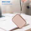 ProCase Hard Drive Case for Canvio Basics Western Digital WD Elements My Passport Seagate Portable Backup Plus Slim 1TB 2TB 3TB 4TB USB 3.0, 2.5”, Samsung T9 Portable External Hard Drive Case -Red(Rosegold)