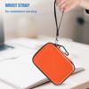 ProCase Hard Drive Case for Canvio Basics Western Digital WD Elements My Passport Seagate Portable Backup Plus Slim 1TB 2TB 3TB 4TB USB 3.0, 2.5”, Samsung T9 Portable External Hard Drive Case -Red(Orange)