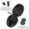 ProCase Hard Headphone Case Travel Bag for Sony WH-1000XM4, Beats Solo3, Bose QC, Hardshell EVA Carrying Case Headset Case with 2 Dust Covers – Black(Black)