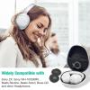 ProCase Hard Headphone Case Travel Bag for Sony WH-1000XM4, Beats Solo3, Bose QC, Hardshell EVA Carrying Case Headset Case with 2 Dust Covers – Black(Grey)