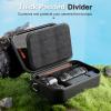 ProCase Hard Shell Camera Case for Canon Rebel T7/EOS R100/R50/DSLR/SLR/Nikon/Sony/Mirrorless Cameras, Soft Padded Digital Camera Travel Bag with 1 Shoulder Strap and 3 Adjustable Dividers -Black(Black)