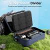 ProCase Hard Shell Camera Case for Canon Rebel T7/EOS R100/R50/DSLR/SLR/Nikon/Sony/Mirrorless Cameras, Soft Padded Digital Camera Travel Bag with 1 Shoulder Strap and 3 Adjustable Dividers -Black(Navy)