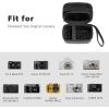 ProCase Hard Shell Digital Camera Case for Canon G7X Mark III Mark II, Sony Cybershot, PowerShot SX740, Ricoh GR III, Kodak Pixpro, Compact 4K Vlogging Small Cameras Travel Carrying Storage Bag -Black(Black)