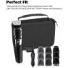 ProCase Hard Travel Case for Norelco Multigroom Series 3000 5000 7000 MG3750 MG5750/49 MG7750/49 Men’s Electric Trimmer Shaver and Attachments -Black