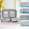 ProCase Hard Travel Electronic Organizer Case for MacBook Power Adapter Chargers Cables Power Bank Apple Magic Mouse Apple Pencil USB Flash Disk SD Card Small Portable Accessories Bag(Rosegold)