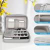 ProCase Hard Travel Electronic Organizer Case for MacBook Power Adapter Chargers Cables Power Bank Apple Magic Mouse Apple Pencil USB Flash Disk SD Card Small Portable Accessories Bag(Grey)