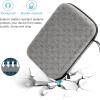 ProCase Hard Travel Electronic Organizer Case for MacBook Power Adapter Chargers Cables Power Bank Apple Magic Mouse Apple Pencil USB Flash Disk SD Card Small Portable Accessories Bag(Darkgrey)