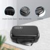 ProCase Hard Travel Electronic Organizer Case for MacBook Power Adapter Chargers Cables Power Bank Apple Magic Mouse Apple Pencil USB Flash Disk SD Card Small Portable Accessories Bag(Shadow Black)