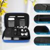 ProCase Hard Travel Electronic Organizer Case for MacBook Power Adapter Chargers Cables Power Bank Apple Magic Mouse Apple Pencil USB Flash Disk SD Card Small Portable Accessories Bag(Blue)
