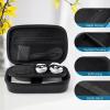 ProCase Hard Travel Electronic Organizer Case for MacBook Power Adapter Chargers Cables Power Bank Apple Magic Mouse Apple Pencil USB Flash Disk SD Card Small Portable Accessories Bag(Shadow Black)