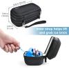 ProCase Insulin Cooler Travel Carrying Case, Portable Diabetes Cold Medication Organizer with Ice Brick, Upgraded Chill Pill Insulation Hard Bag for Insulin Pen Syringes Needle Kits Holder (Black)(Black)