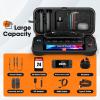ProCase Large Carrying Case for 2025 Nintendo Switch 2 with 24 Game Card Slots, Hard Travel Portable Bag Protective Cases for Console Joy-Con and Adapter -Black