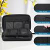 ProCase Large Hard Travel Electronic Organizer Case for MacBook Power Adapter Chargers Cables Tech Organizer Hard Drive USB Flash Disk SD Card Portable Electronics Accessories Bag -Black(Black)