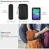 ProCase Large Hard Travel Electronic Organizer Case for MacBook Power Adapter Chargers Cables Tech Organizer Hard Drive USB Flash Disk SD Card Portable Electronics Accessories Bag -Black(Black)