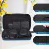 ProCase Large Hard Travel Electronic Organizer Case for MacBook Power Adapter Chargers Cables Tech Organizer Hard Drive USB Flash Disk SD Card Portable Electronics Accessories Bag -Black(Navy)