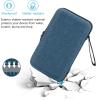 ProCase Large Hard Travel Electronic Organizer Case for MacBook Power Adapter Chargers Cables Tech Organizer Hard Drive USB Flash Disk SD Card Portable Electronics Accessories Bag -Black(Navy)